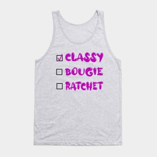 Savage Classy Bougie Ratchet Tank Top